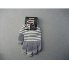 Gants de travail d&#39;écran tactile de doigt de polyester du liner trois de 10g-T3002